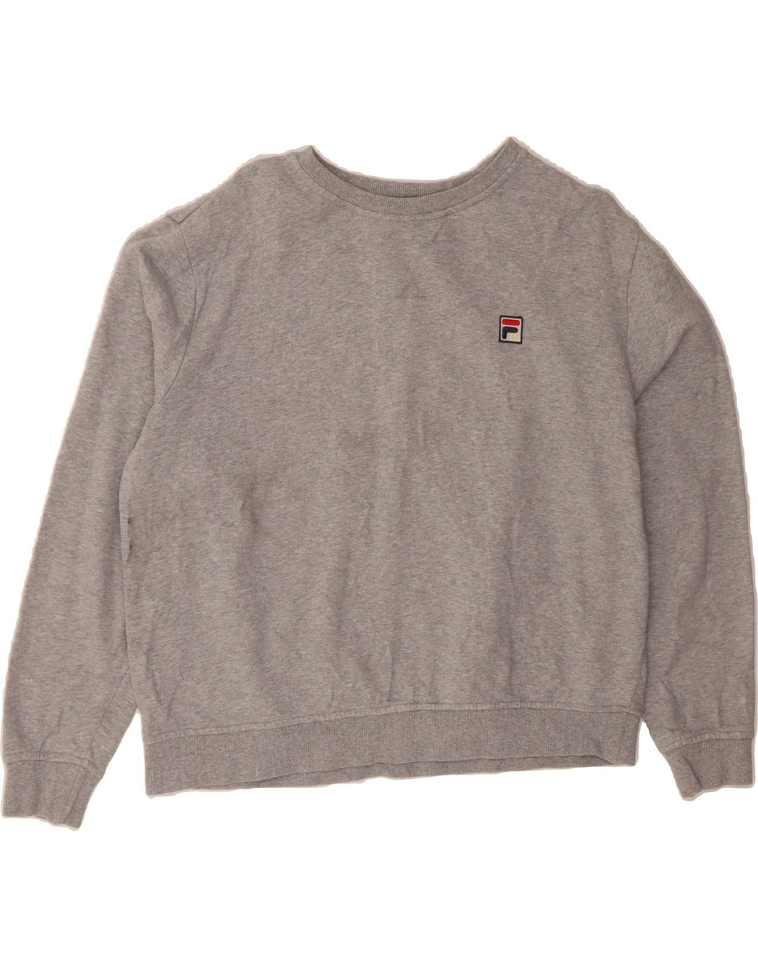 FILA Womens Oversized Sweatshirt Jumper UK 18 XL Grey Cotton Vintage Fila and Second-Hand Fila from Messina Hembry 
