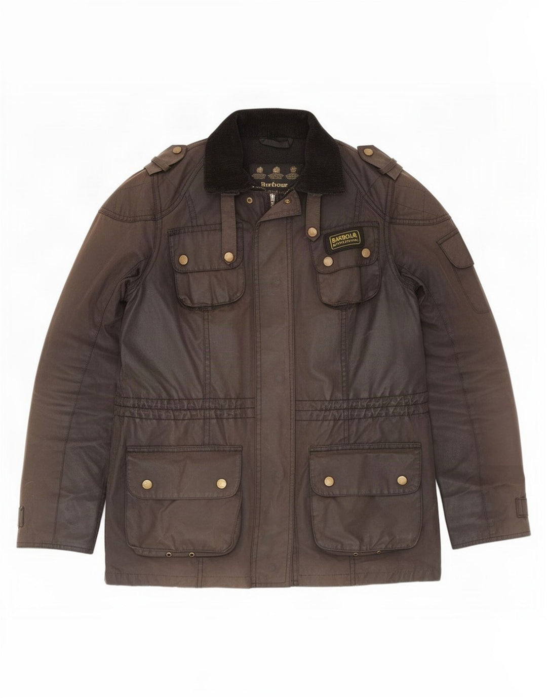 Женская куртка Barbour из вощеного хлопка UK 10, маленькая коричневая