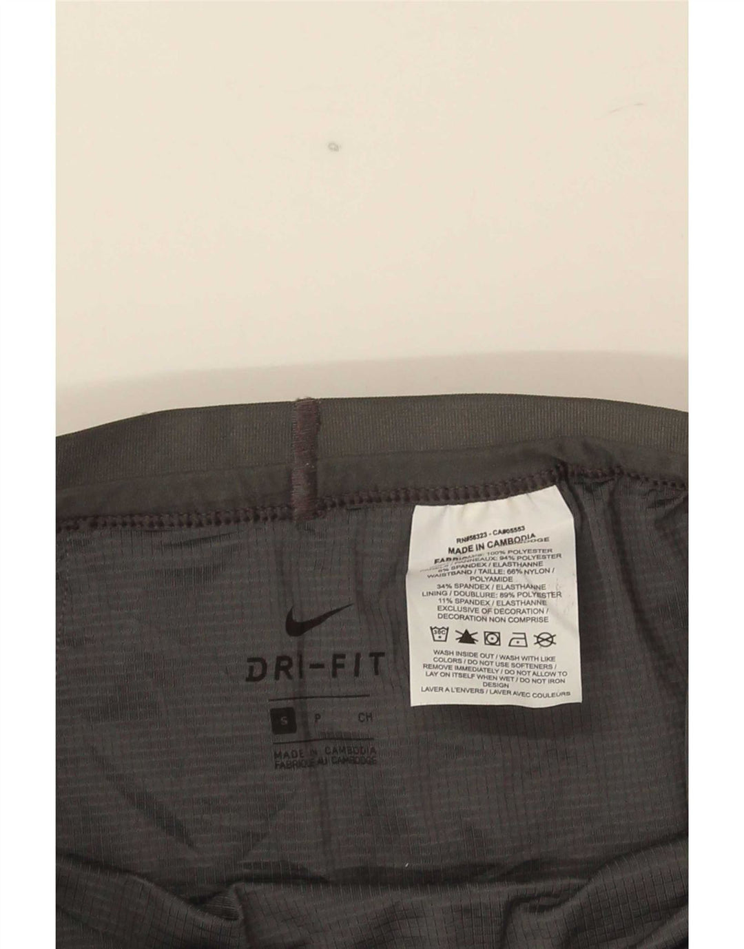 Женские спортивные шорты Nike Dri Fit UK 10, маленькие серые, полиэстер