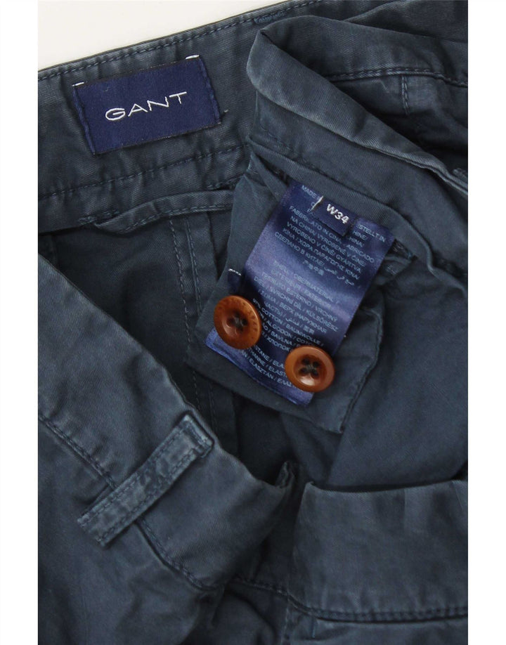 Мужские шорты чинос Gant W34, большие, темно-синие, хлопок