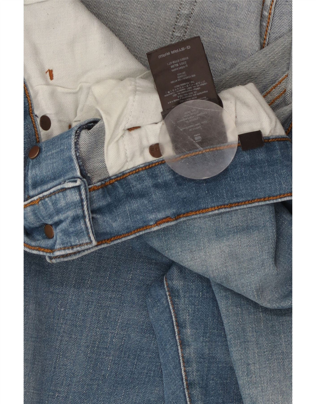 Мужские джинсы G-STAR 3301 Slim W34 L34 Синие, хлопок