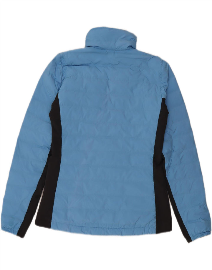 Женская стеганая куртка Helly Hansen UK 10, маленькая синяя, полиэстер с цветными блоками