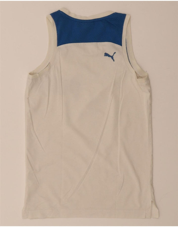 Мужской жилет с графическим рисунком Puma XS, белый, цветной блок