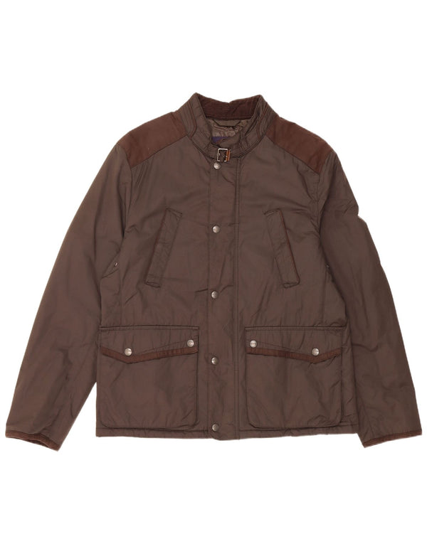Zara Mens Utility Jacket UK 42 XL Brown