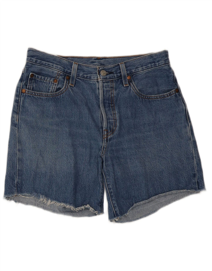Женские джинсовые шорты Levi's 501 W27, маленькие синие, хлопок