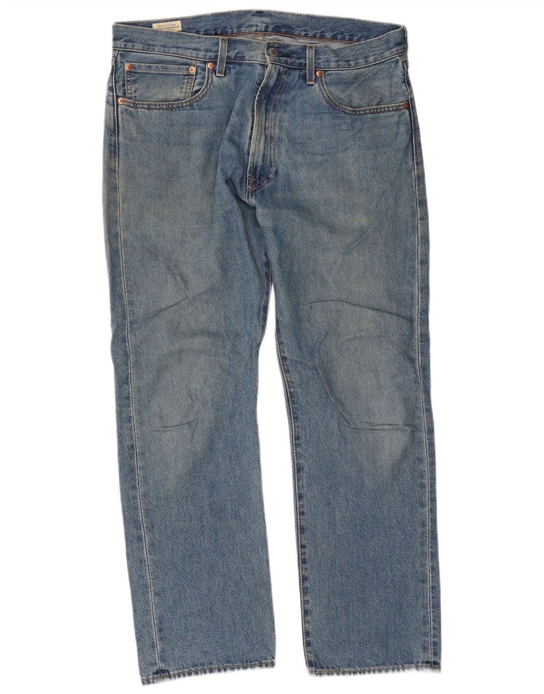 Мужские прямые джинсы Levi's 551 W34 L30 синие, хлопок