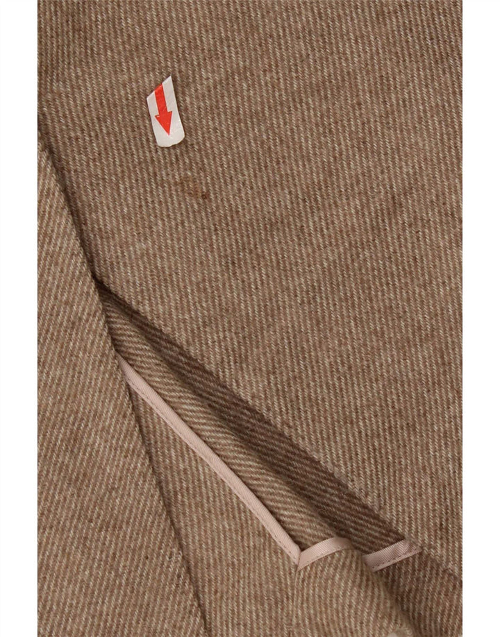 Женский пиджак на 1 пуговице Massimo Dutti UK 12, средний бежевый