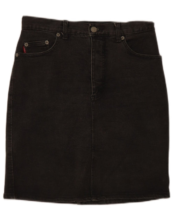 CARRERA Womens Denim Skirt W28 Medium Black Cotton