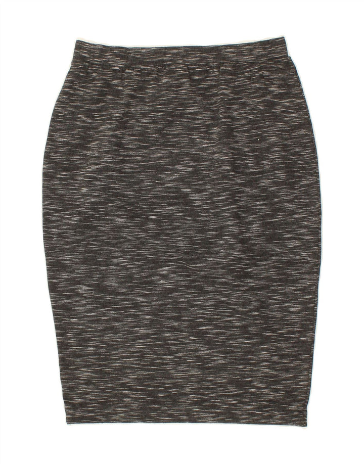 BENETTON Womens Pencil Skirt UK 10 Small W26  Grey Flecked Polyester Vintage Benetton and Second-Hand Benetton from Messina Hembry 
