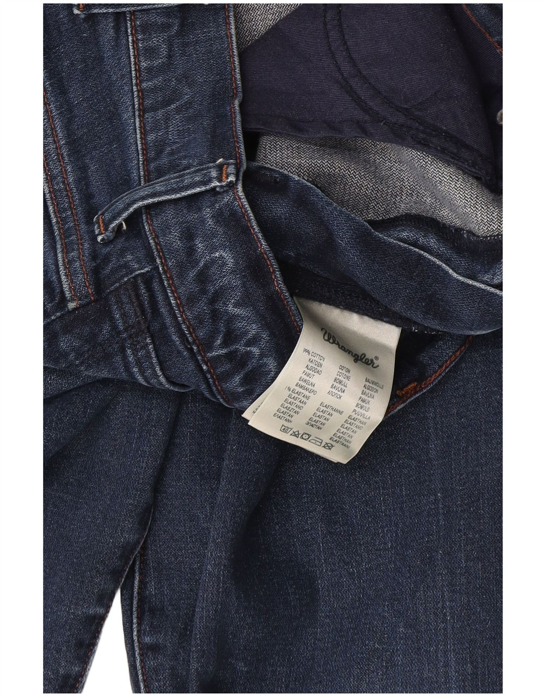 Мужские прямые джинсы Wrangler W34 L32, синий хлопок