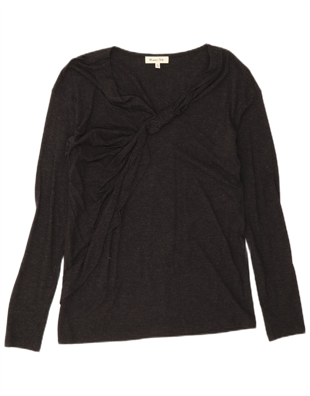 Женский топ Massimo Dutti с длинным рукавом UK 12, средний черный