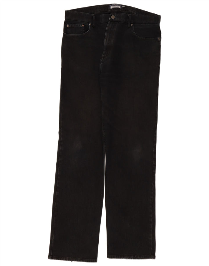 Мужские прямые джинсы Marks & Spencer Blue Harbour W36 L33, черный хлопок