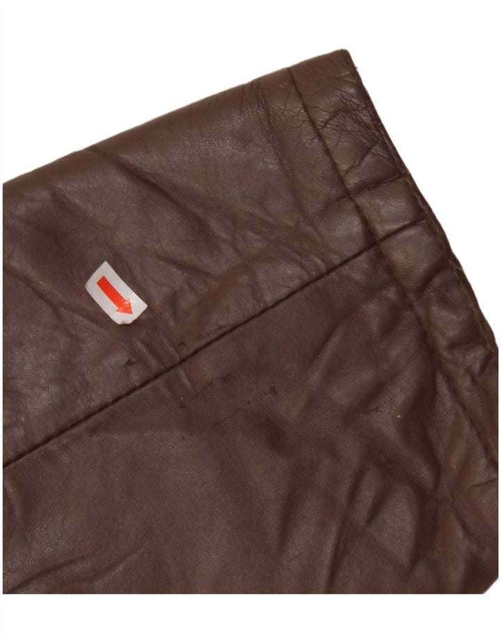 Куртка мужская кожаная VINTAGE IT 56 3XL Коричневая