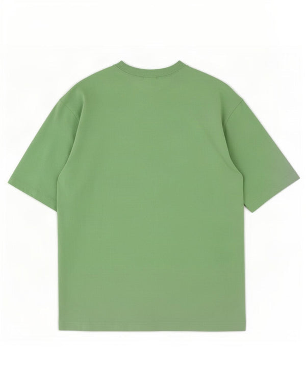 Adidas Womens Oversized T-Shirt Top UK 6 XS Green Cotton