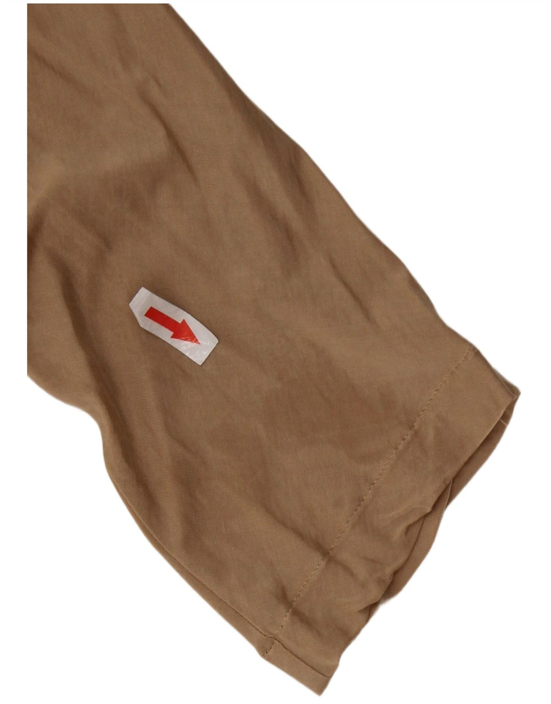 TRUSSARDI Женская блузка с рукавом 3/4 Топ UK 8 Маленький Бежевый