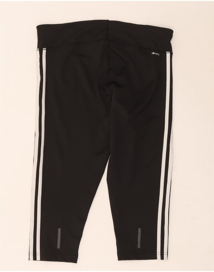 Женские леггинсы-капри Adidas Climalite UK 16/18, большой черный полиэстер