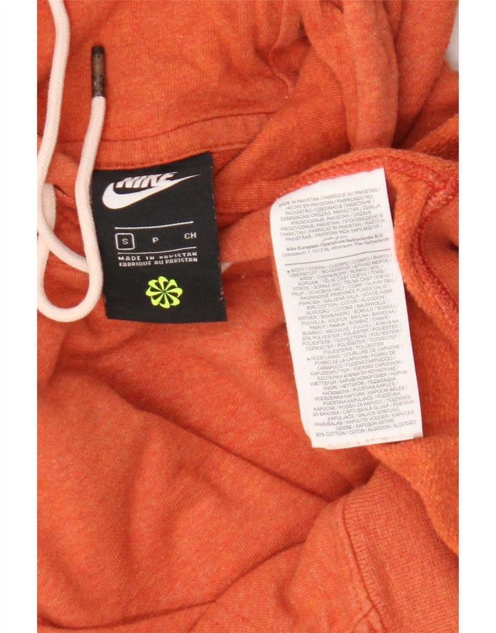 Мужской джемпер с капюшоном Nike, маленький оранжевый, хлопок