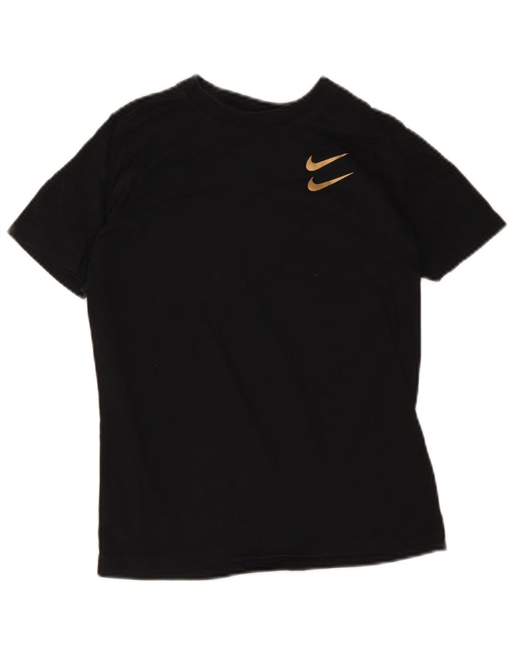 Футболка с рисунком Nike для мальчиков, топ 10–11 лет, средний черный