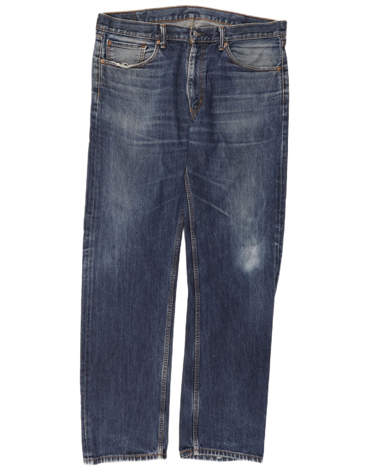 Мужские прямые джинсы Levi's 505 W38 L34 синие, хлопок