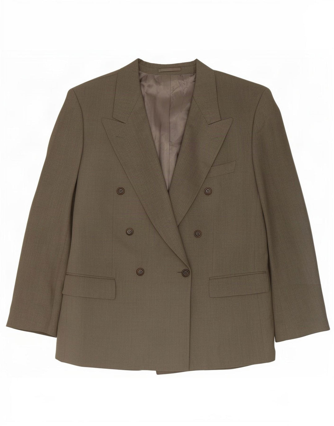 Мужской двубортный пиджак Hugo Boss EU 54 2XL Серый шерстяной