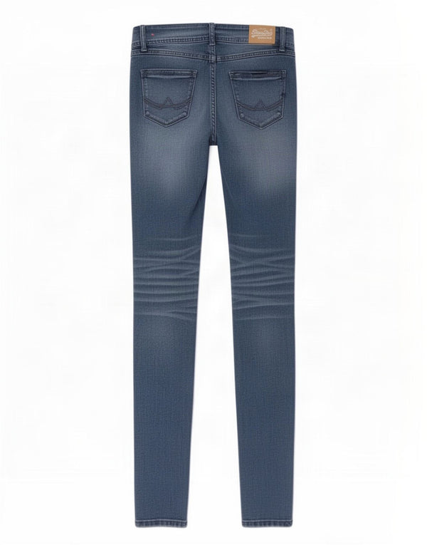 Женские джинсы скинни Superdry W29 L32, синий хлопок