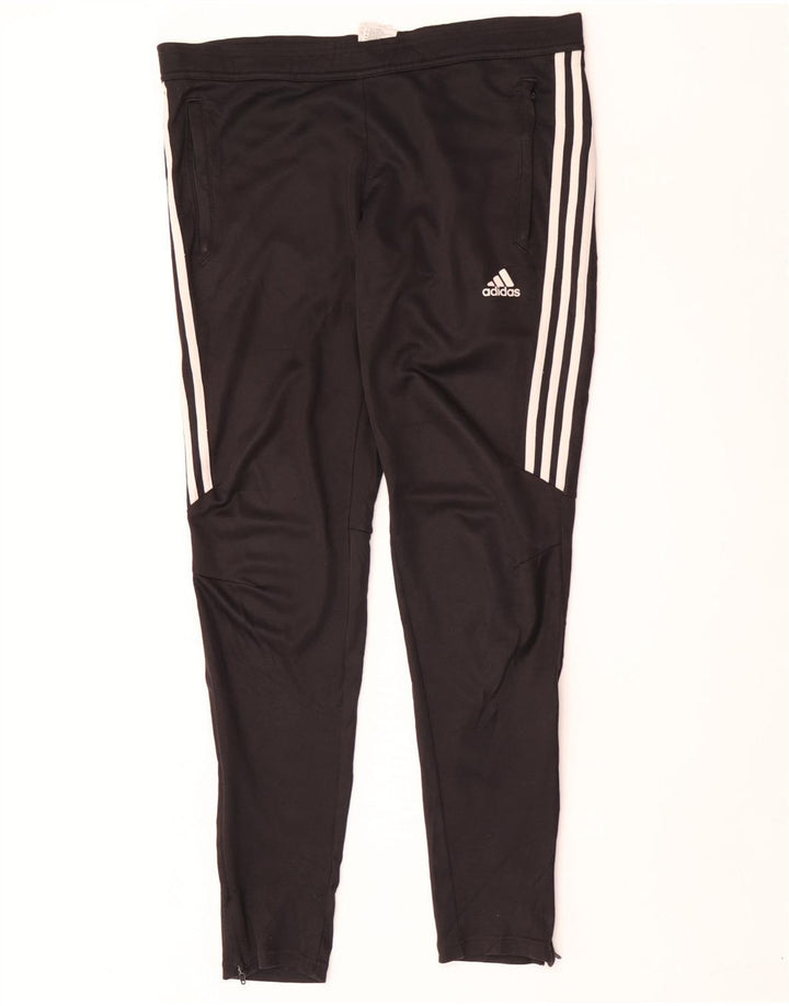 Женские спортивные брюки Adidas Climacool UK 12/14, средний черный полиэстер