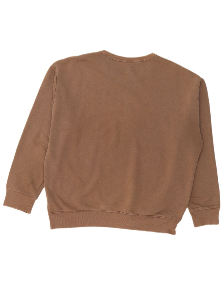REEBOK Мужской джемпер свободного покроя, средний коричневый