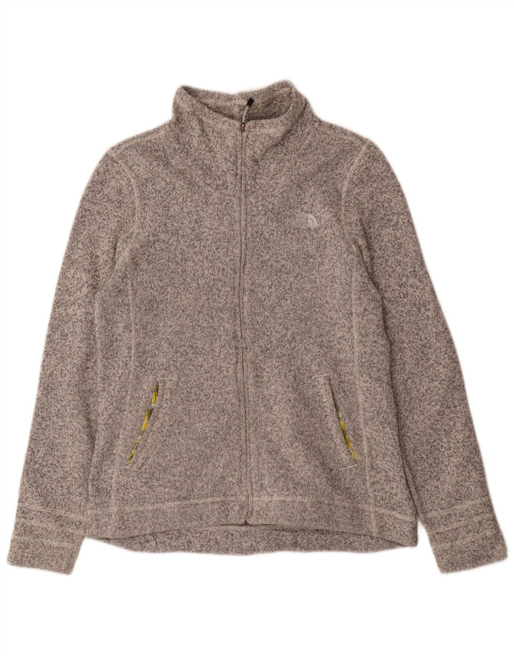 THE NORTH FACE Womens Tracksuit Top Jacket UK 16 Large Grey Flecked