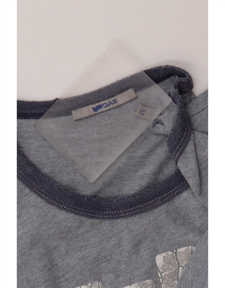 Женская футболка с рисунком Gas Top UK 14, средний серый