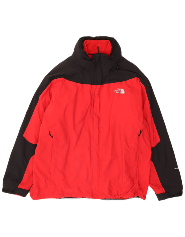 Мужская ветровка THE NORTH FACE UK 44 2XL, красный полиэстер с цветными блоками
