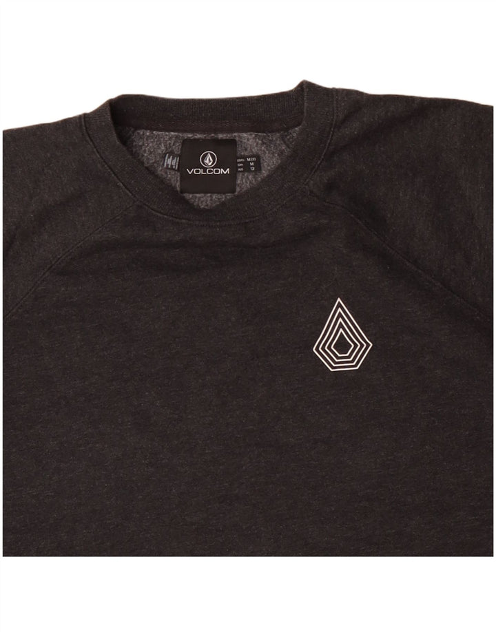 Женский свитер Volcom, джемпер US 8, средний серый хлопок, серый