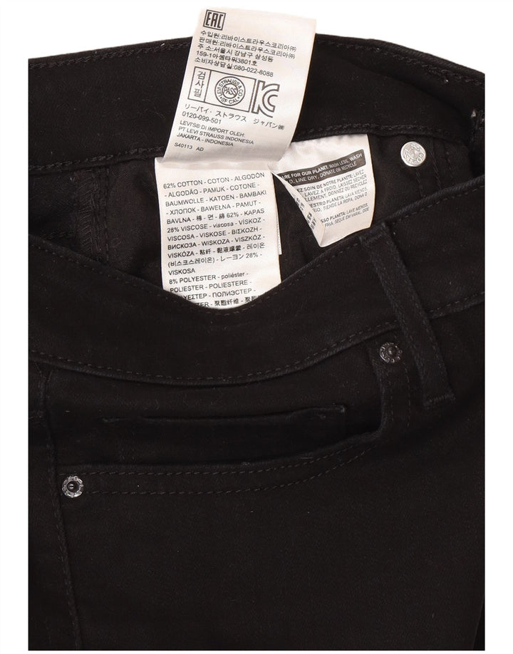 Женские узкие джинсы Levi's 712 W28 L30, черный хлопок