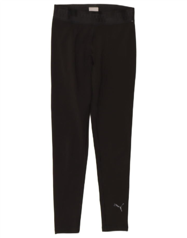Женские леггинсы с рисунком PUMA UK 8, маленькие, черные