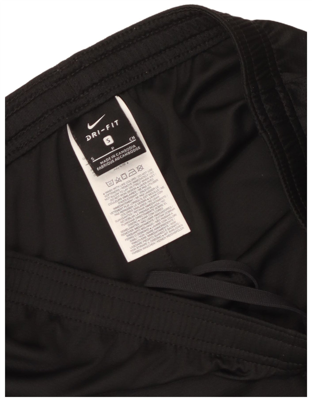 Мужские спортивные шорты Nike Dri Fit, маленькие черные, из полиэстера