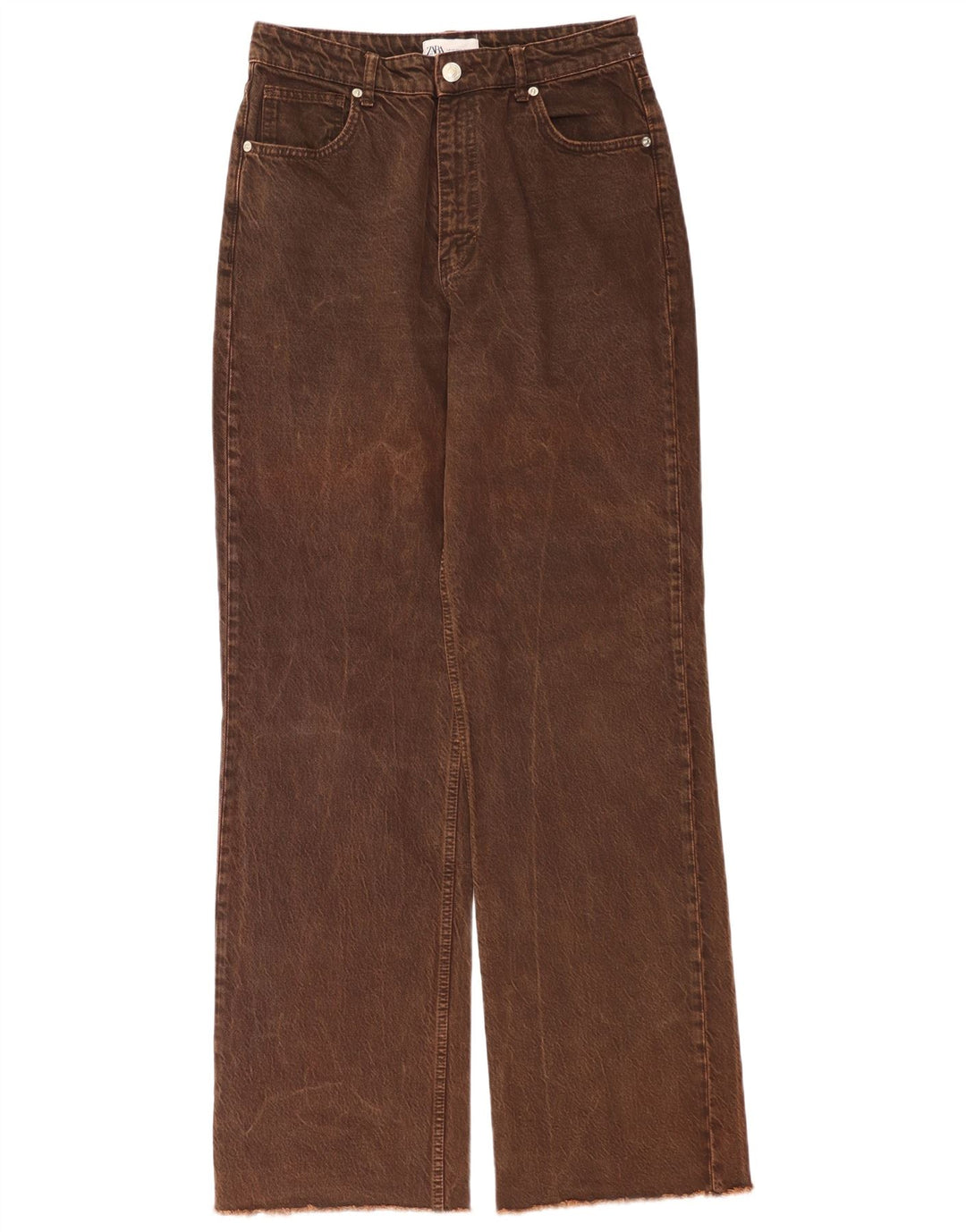Женские прямые джинсы Zara EU 40 Medium W30 L33 Коричневые