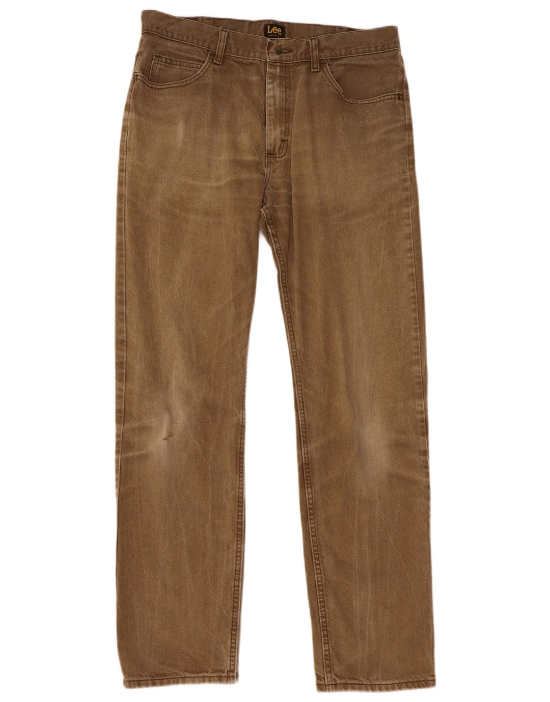 Мужские прямые джинсы Lee W35 L34, хлопок цвета хаки