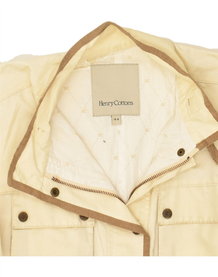 HENRY COTTONS Womens Utility Jacket IT 44 Medium Off White Polyamide Vintage Henry Cottons and Second-Hand Henry Cottons from Messina Hembry 
