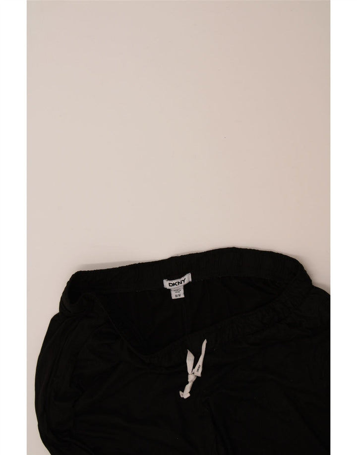 DKNY Mens Tracksuit Trousers Medium Black Polyester Vintage Dkny and Second-Hand Dkny from Messina Hembry 