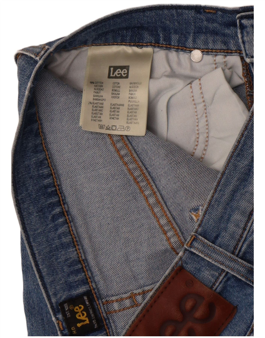 Мужские джинсы Lee Rider Slim W29 L32, синий хлопок