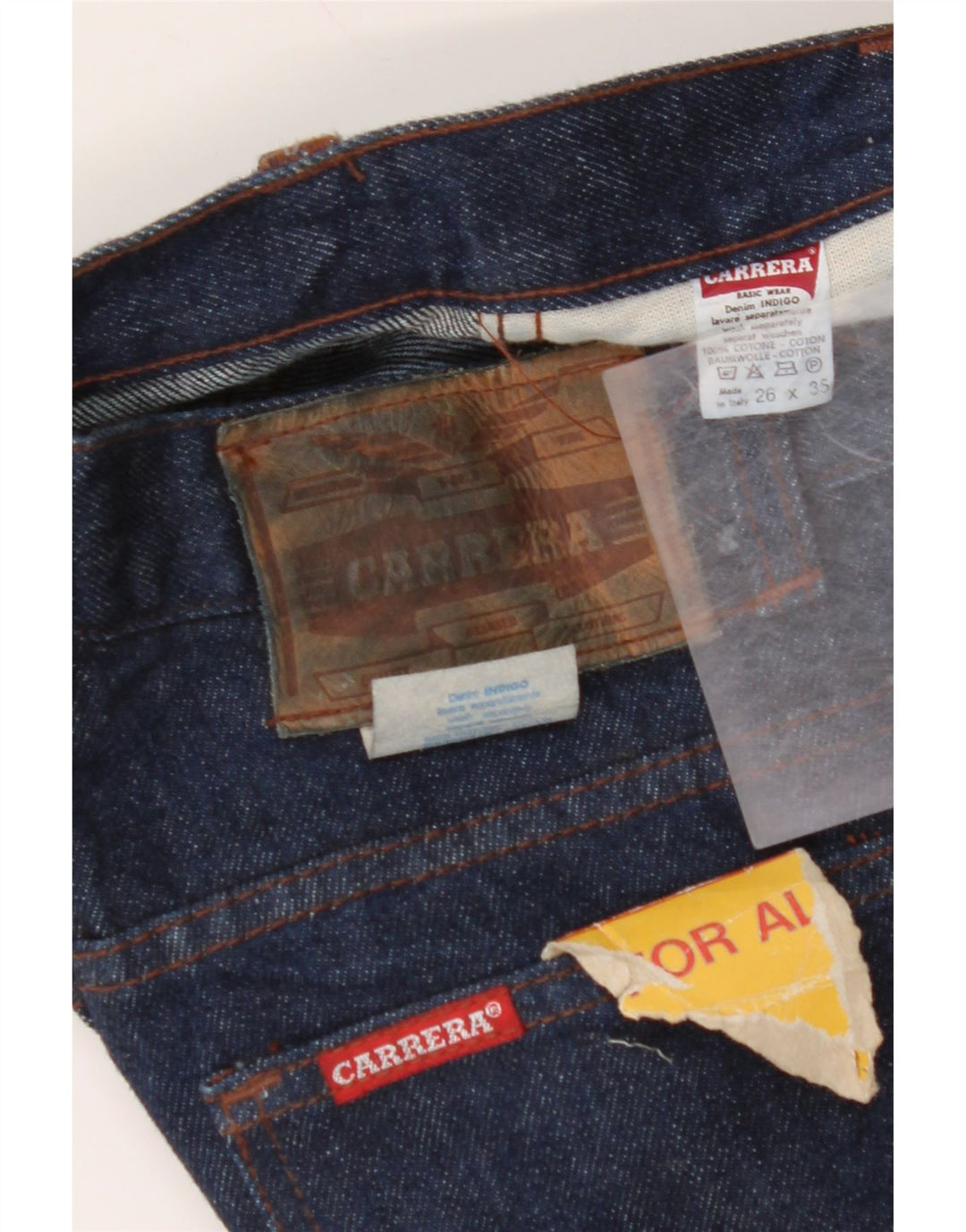 CARRERA Женские прямые джинсы W26 L35 Темно-синий хлопок