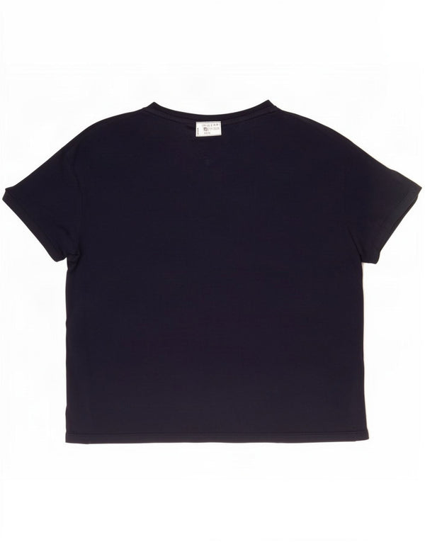 Женская футболка с рисунком Tommy Hilfiger Top UK 18 XL, темно-синий хлопок