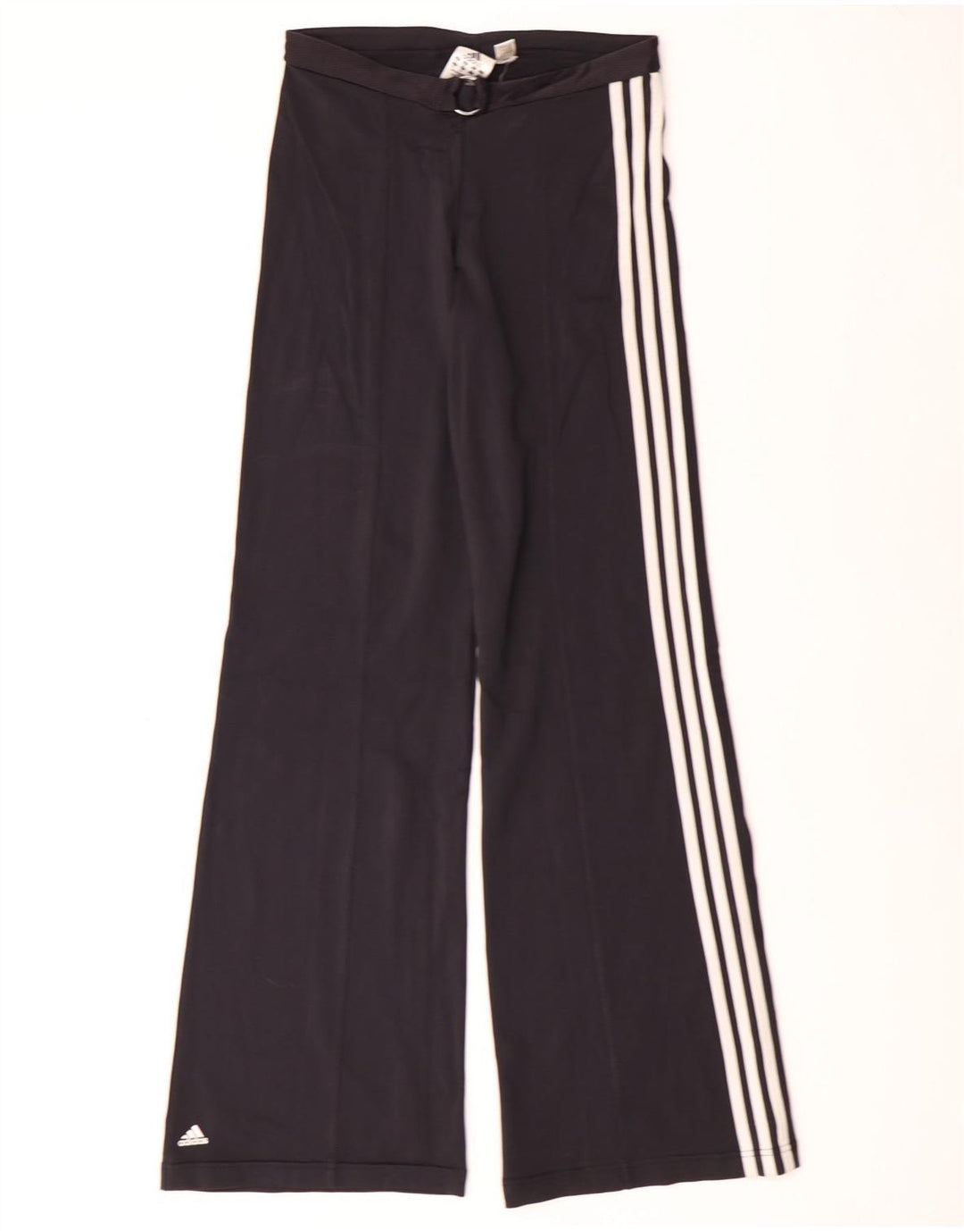 Женские спортивные брюки Adidas Wide Leg UK 14, средний черный, полиамид