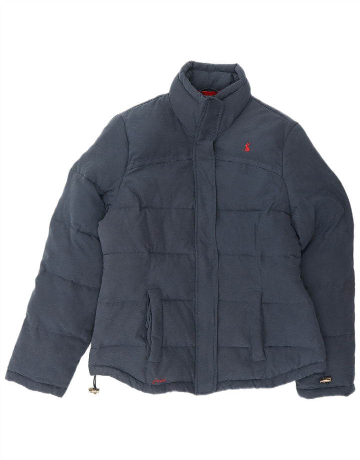 Женская стеганая куртка Joules UK 12, средний темно-синий полиэстер