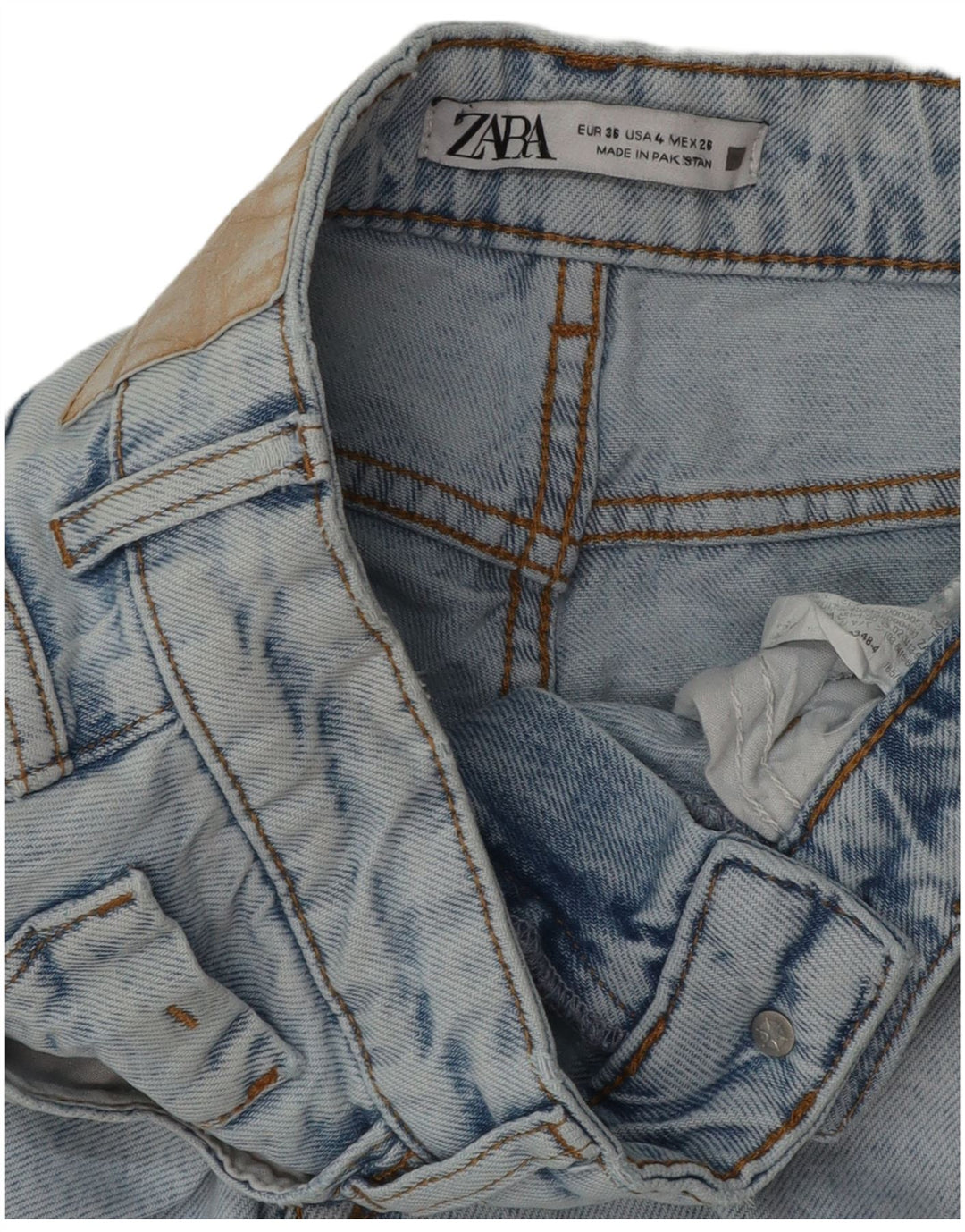 Женские зауженные джинсы Zara EU 36 XS W26 L27 синие