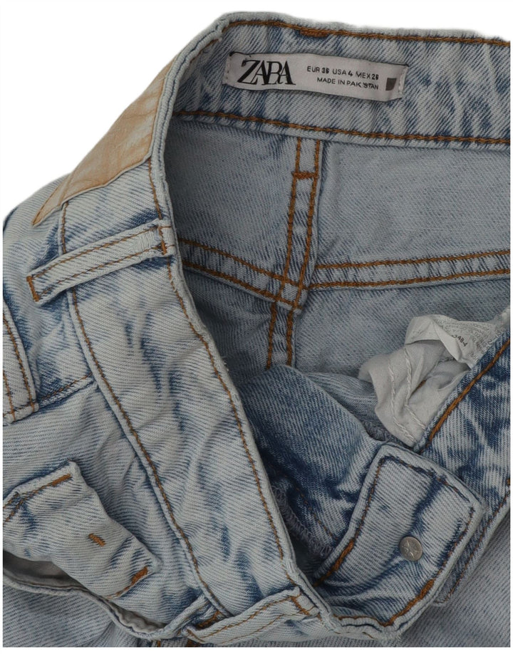 Женские зауженные джинсы Zara EU 36 XS W26 L27 синие