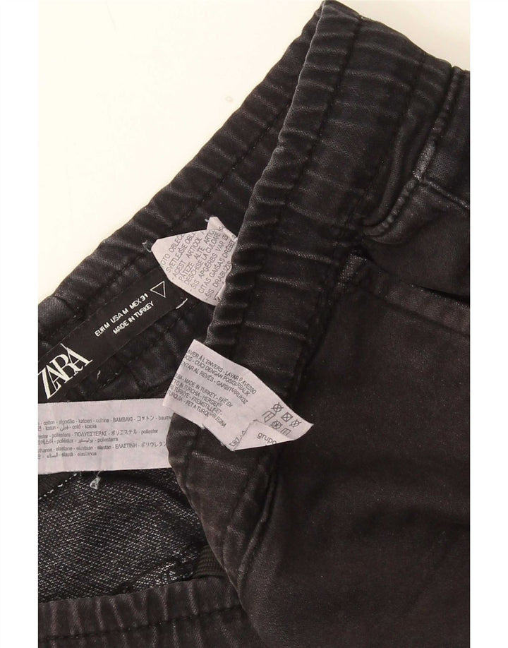 Мужские шорты Zara Medium W34, черный хлопок