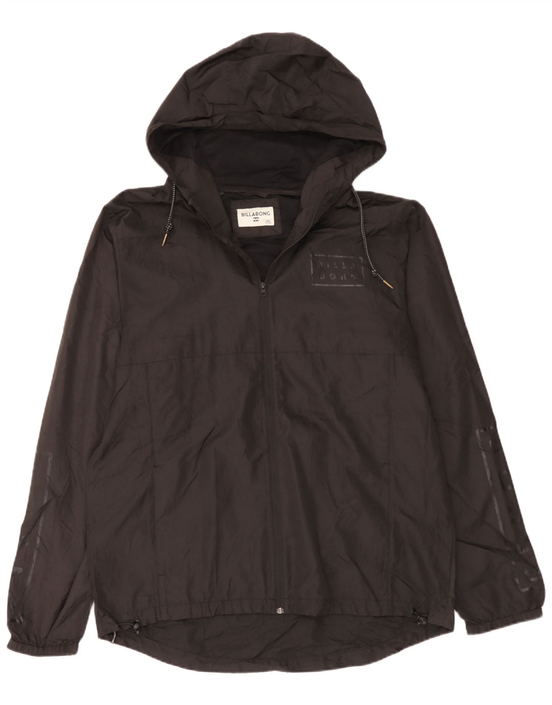 Мужская дождевик с капюшоном Billabong UK 44 2XL, черный полиэстер