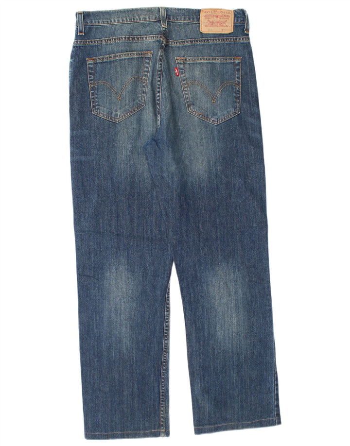 Мужские прямые джинсы Levi's 752 W34 L29 синие, хлопок