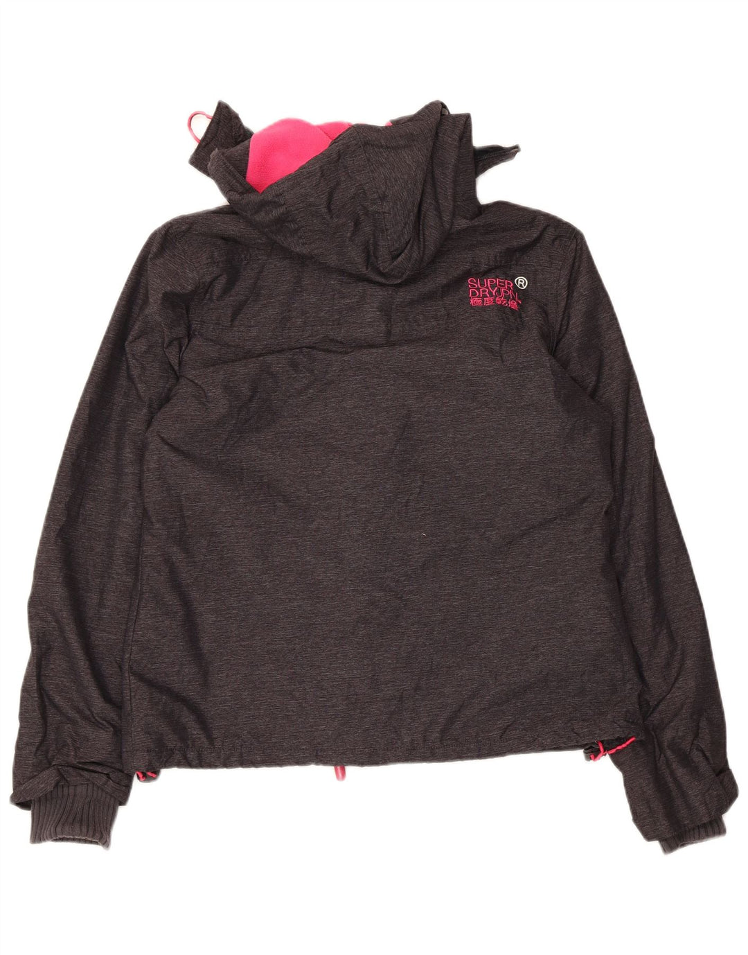 Женская ветровка с капюшоном Superdry UK 16, большая серая