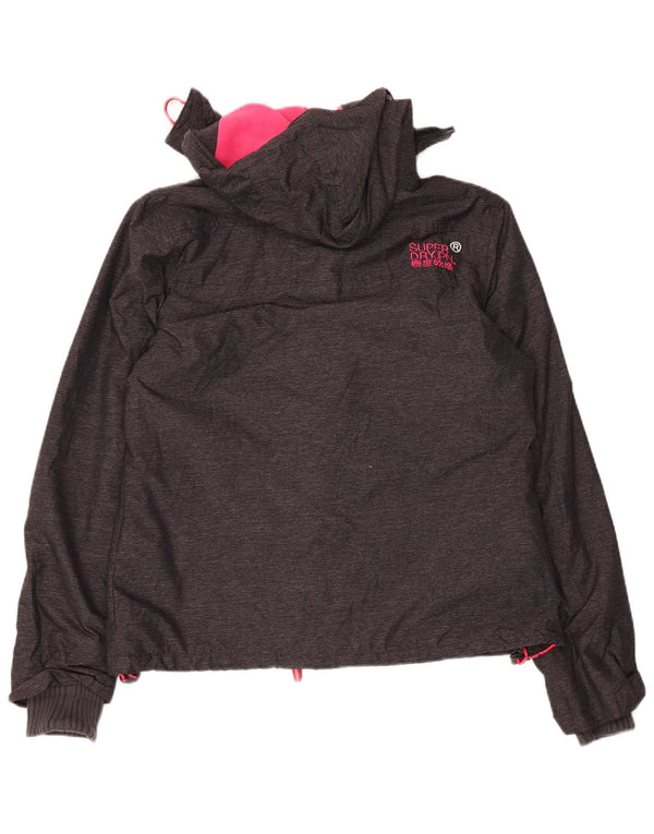 Женская ветровка с капюшоном Superdry UK 16, большая серая